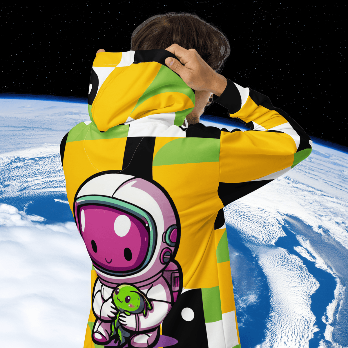 Quasar the Star Explorer - Unisex All - Over Print Zip Hoodie - BBairt