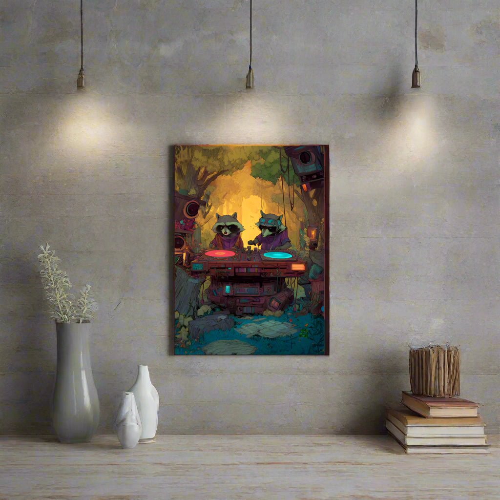 Racoonic Boom – Photo Paper Poster - BBairt