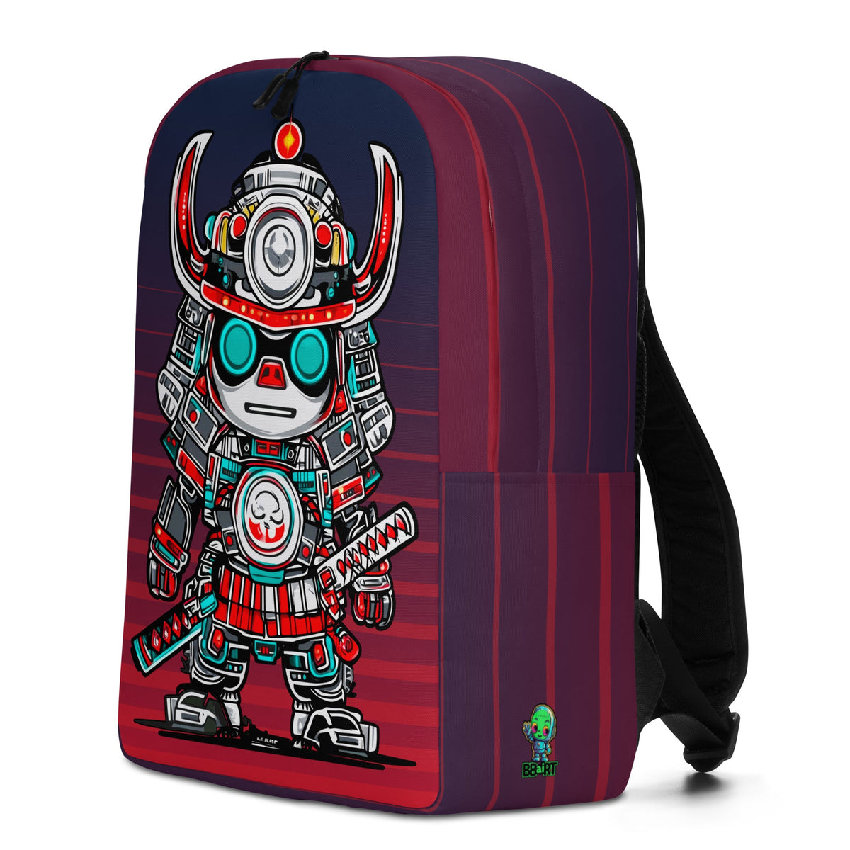 Raiko the Neon Shogun - Minimalist Backpack - BBairt