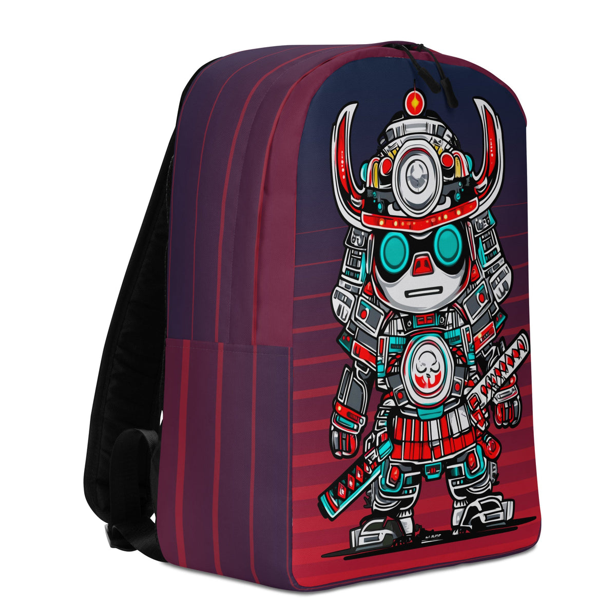 Raiko the Neon Shogun - Minimalist Backpack - BBairt