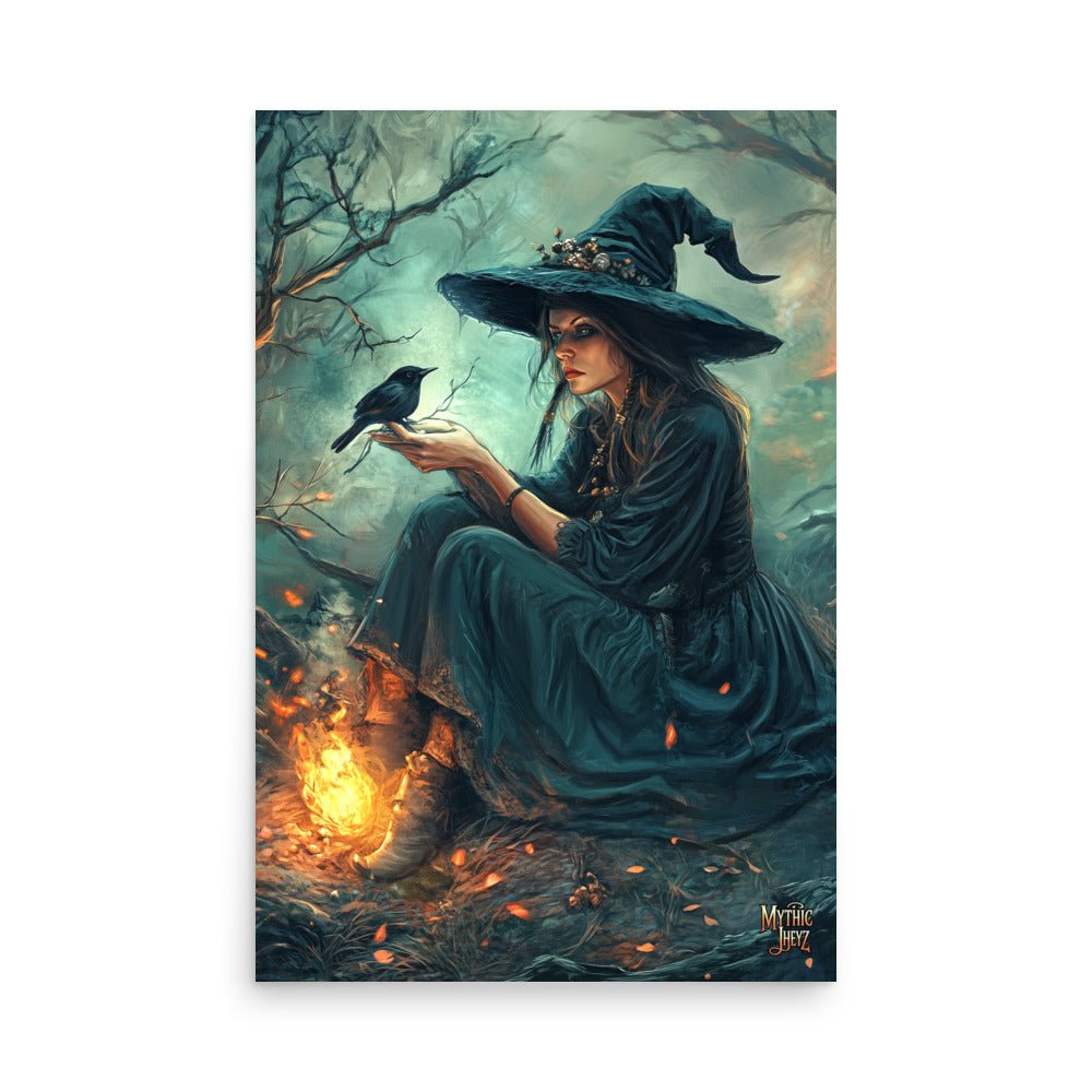 Raven's Whisper Photo Paper Poster - Mythic Jheyz Collection - BBairt