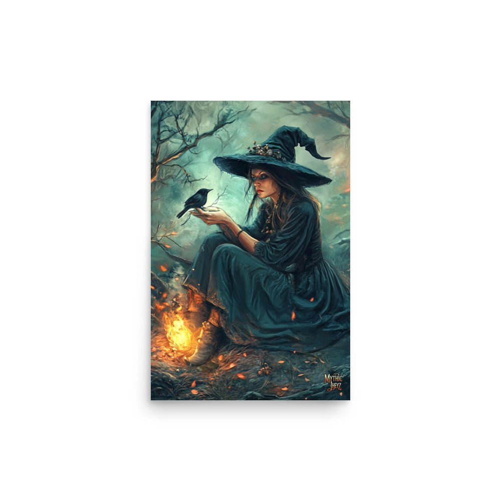 Raven's Whisper Photo Paper Poster - Mythic Jheyz Collection - BBairt
