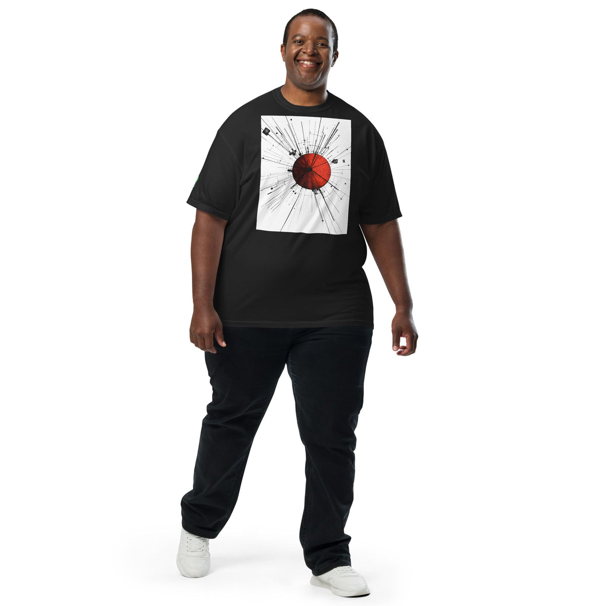 Red Core Nexus - Unisex garment - dyed heavyweight t-shirt - BBairt