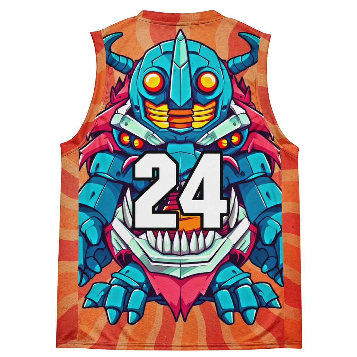 Rex the Reactor Watcher - Recycled unisex basketball jersey - Solar Flare - BBairt