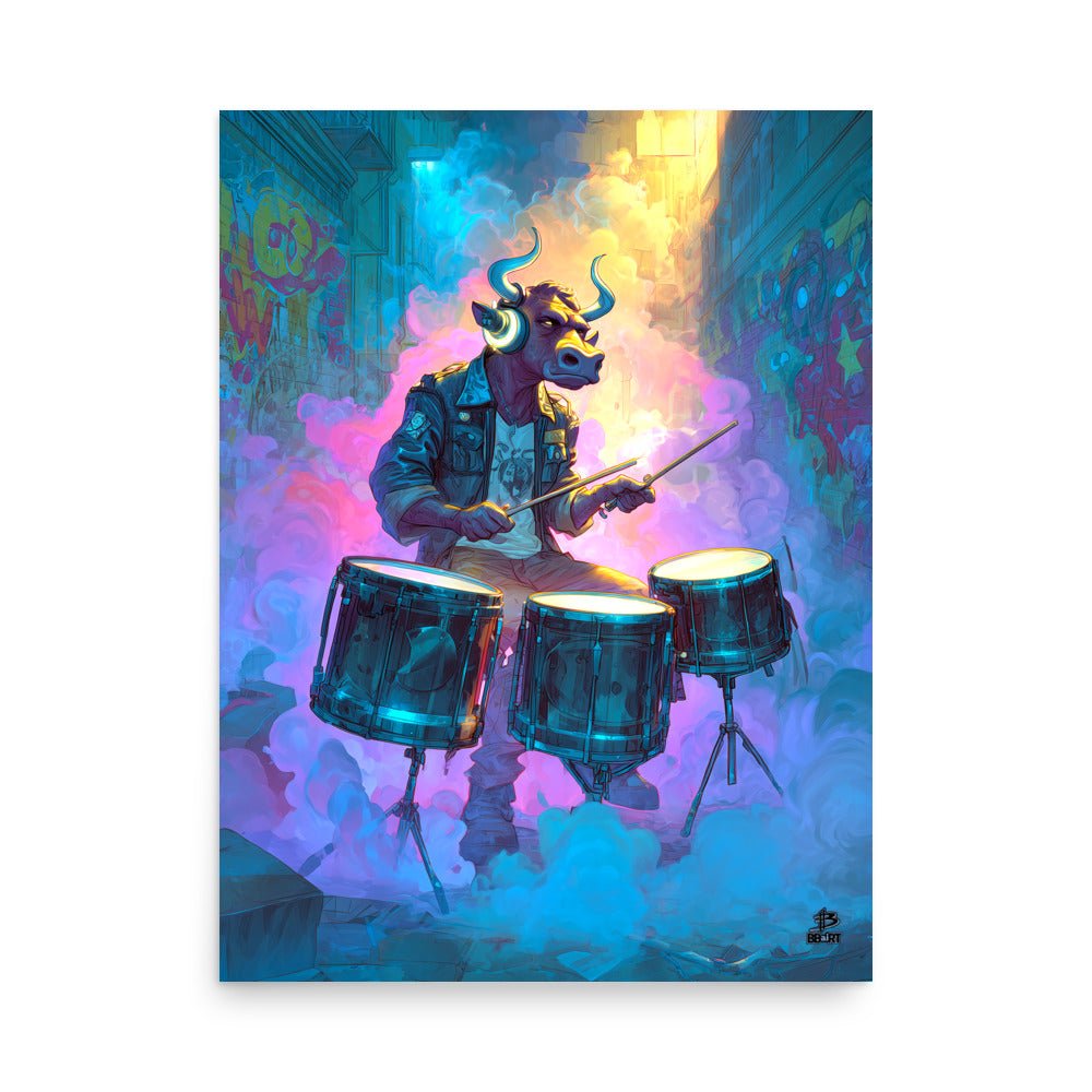 Rhythm Rampage – Photo Paper Poster - BBairt
