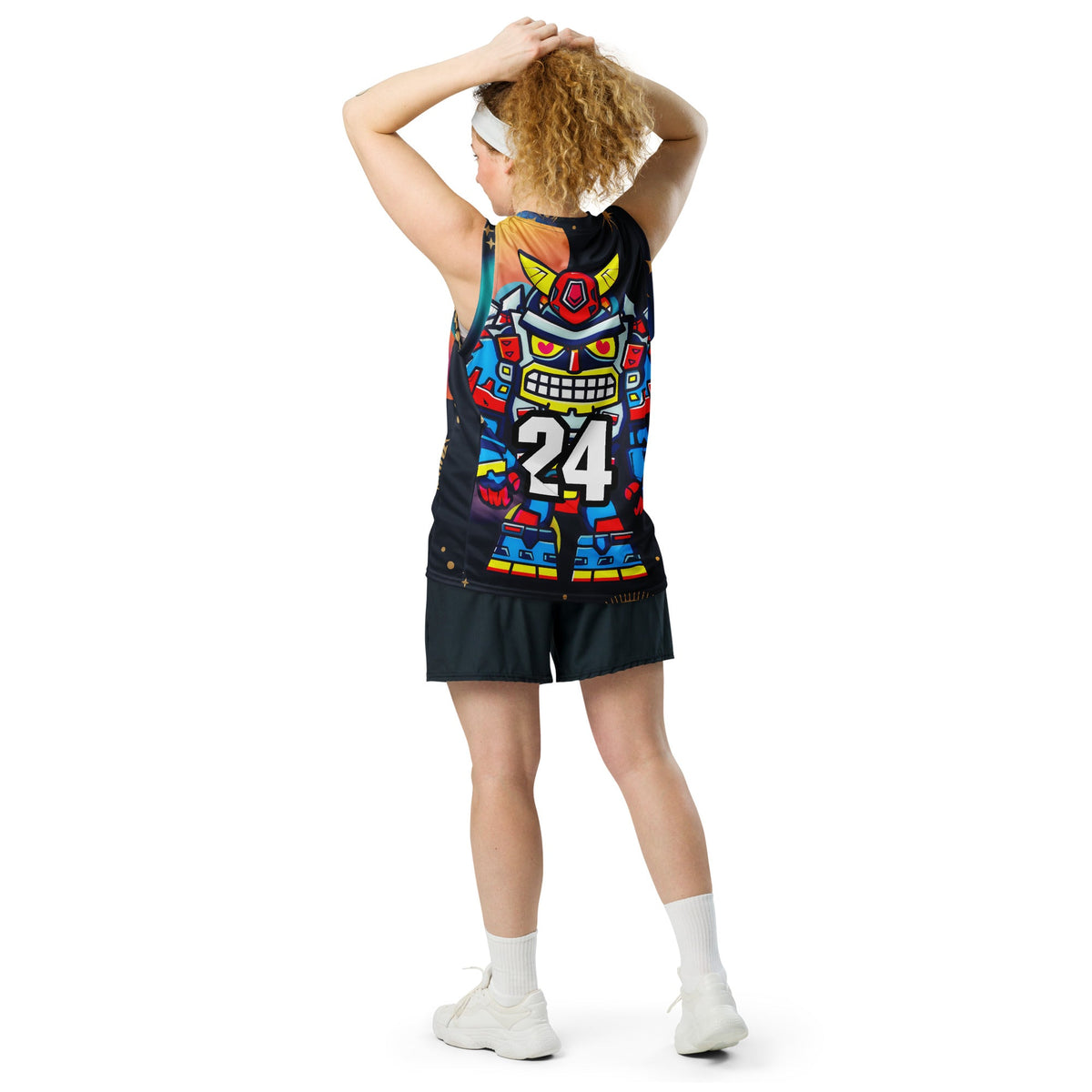 Robo Ranger - Recycled unisex basketball jersey - Nebula Night Colorway - BBairt