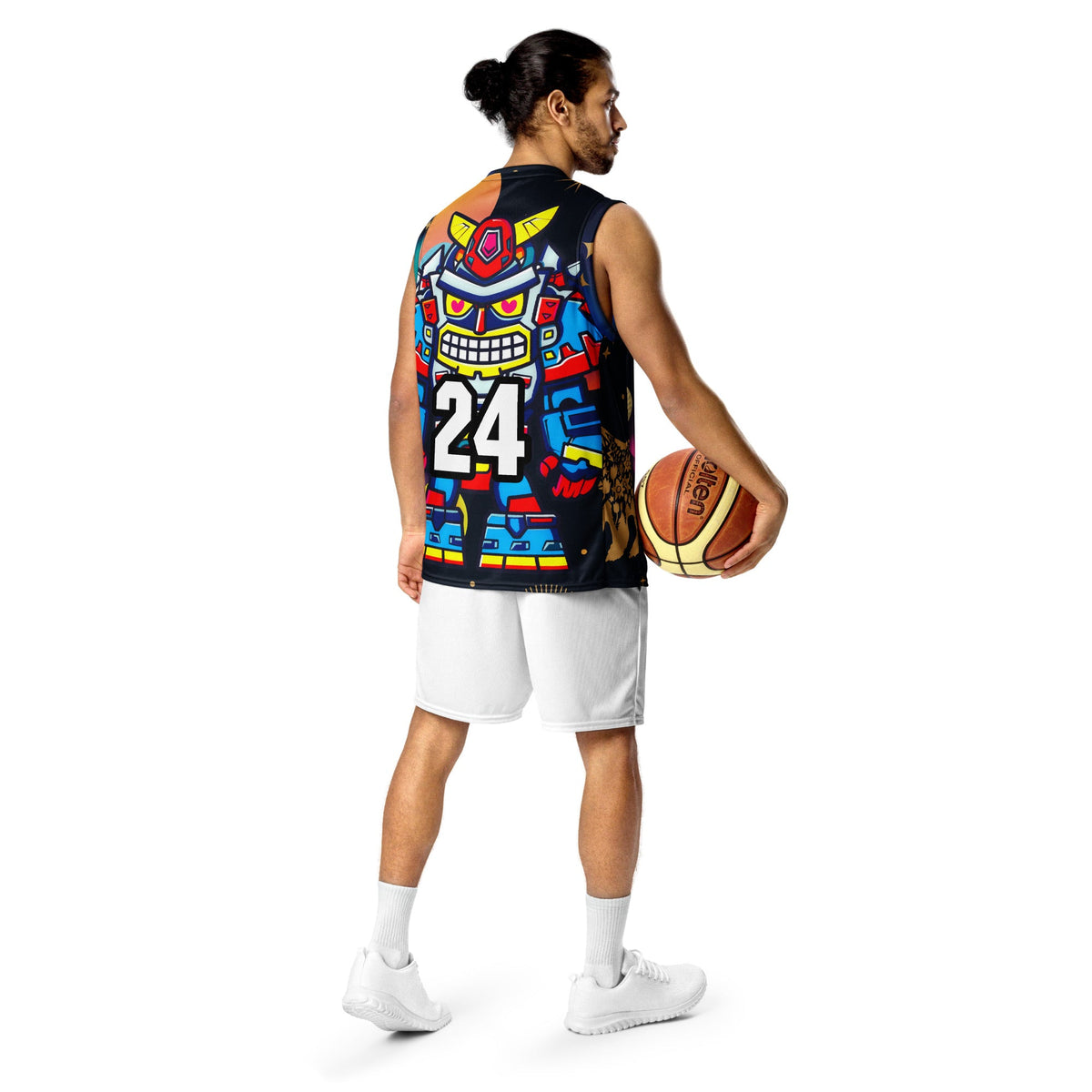 Robo Ranger - Recycled unisex basketball jersey - Nebula Night Colorway - BBairt
