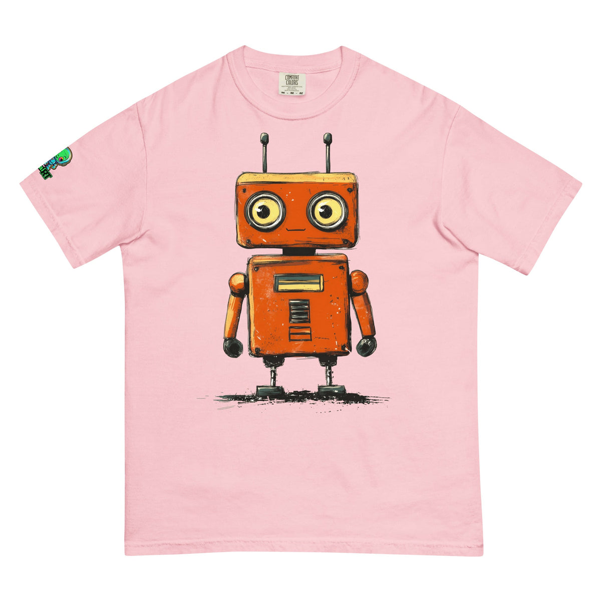 Rusty the Companion Bot - Unisex garment - dyed heavyweight t-shirt - BBairt