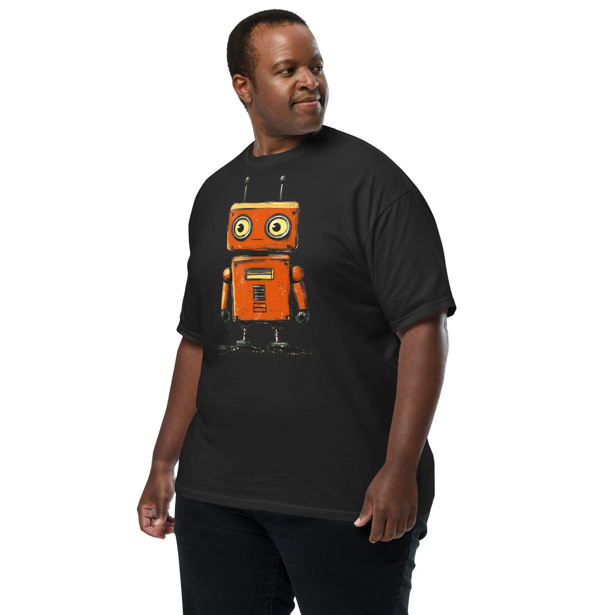 Rusty the Companion Bot - Unisex garment - dyed heavyweight t-shirt - BBairt