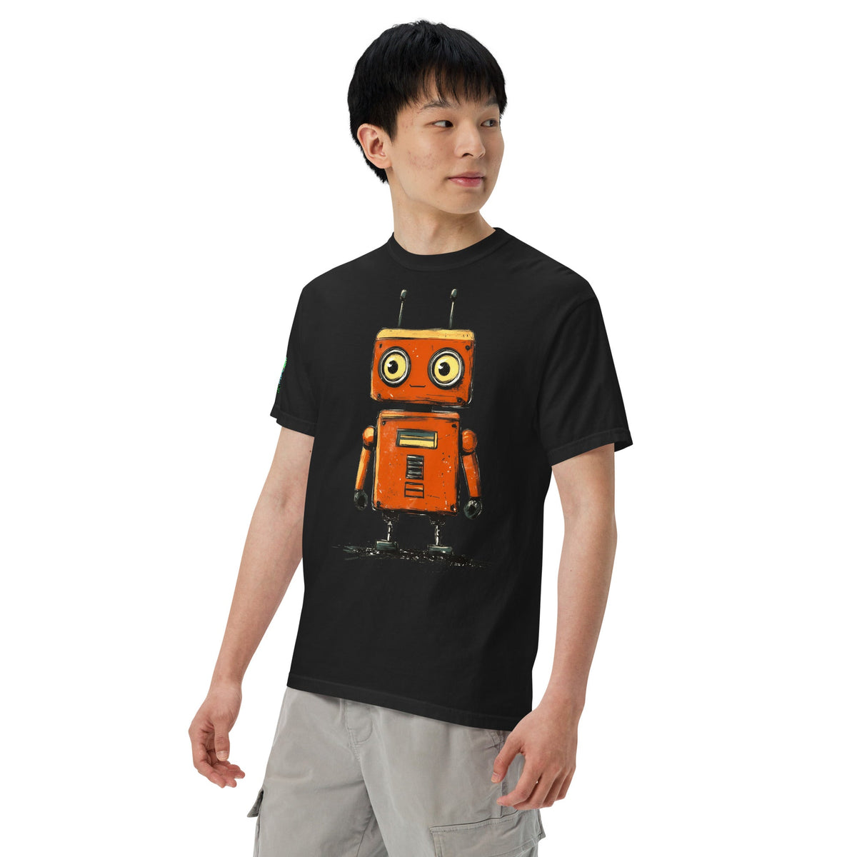 Rusty the Companion Bot - Unisex garment - dyed heavyweight t-shirt - BBairt