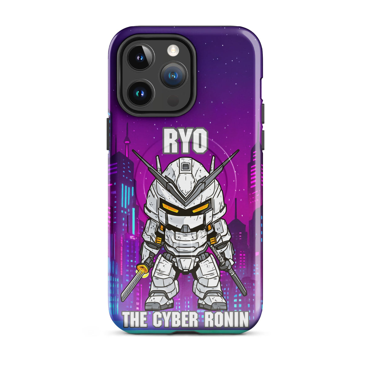 Ryo the Cyber Ronin - MagSafe Tough Case for iPhones 14 to 16 - BBairt