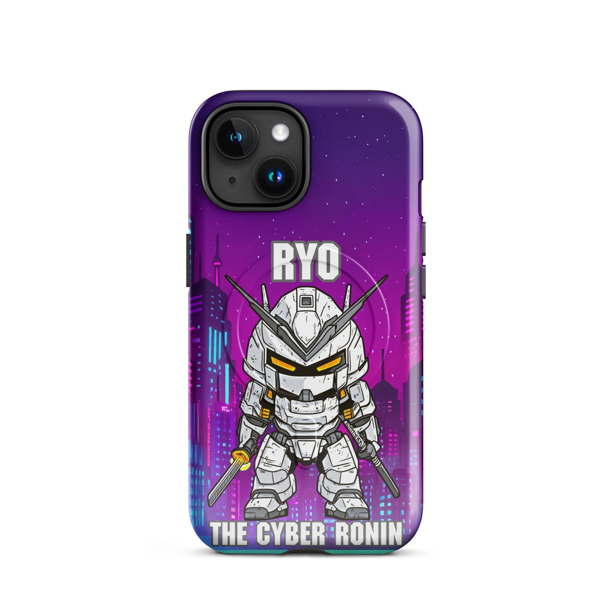 Ryo the Cyber Ronin - MagSafe Tough Case for iPhones 14 to 16 - BBairt