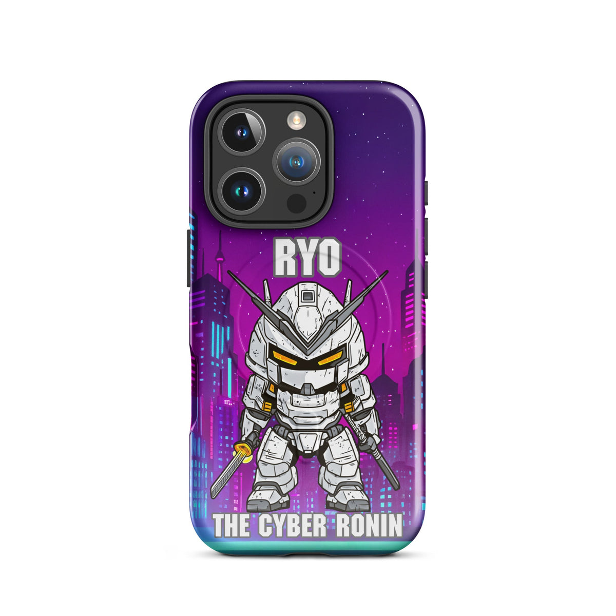 Ryo the Cyber Ronin - MagSafe Tough Case for iPhones 14 to 16 - BBairt