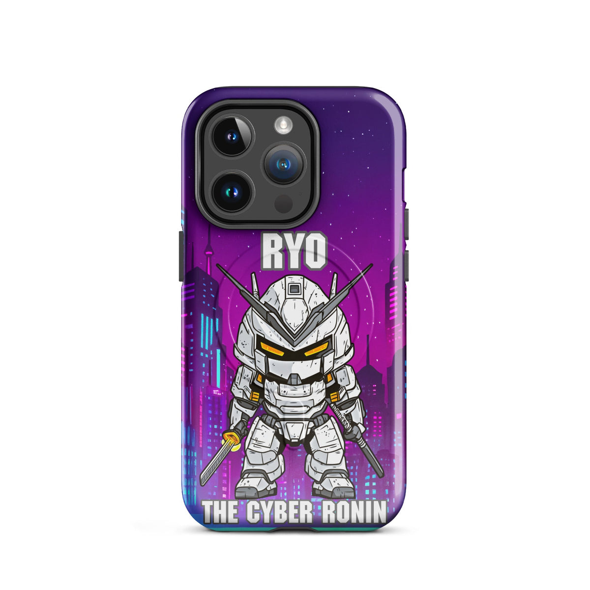 Ryo the Cyber Ronin - MagSafe Tough Case for iPhones 14 to 16 - BBairt