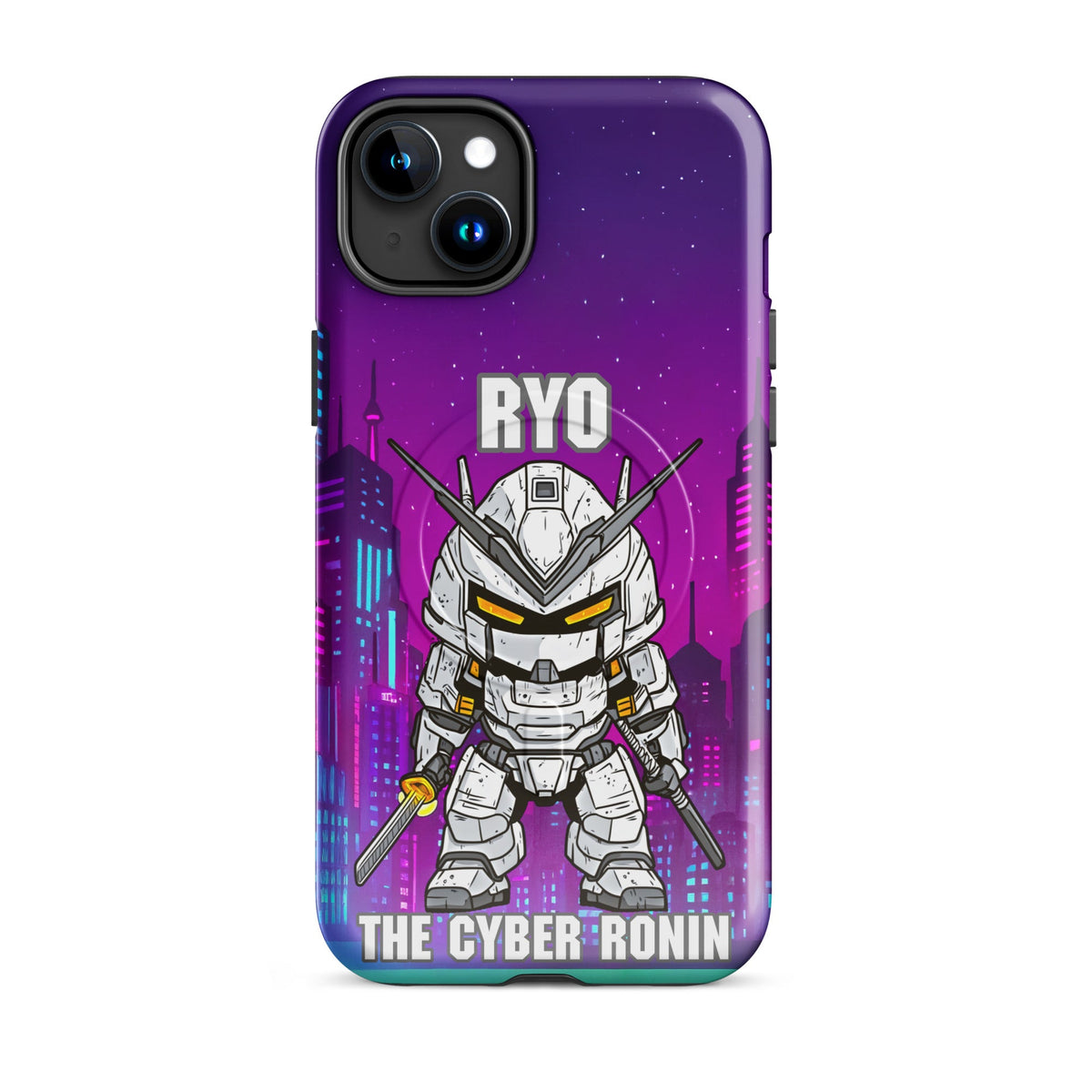Ryo the Cyber Ronin - MagSafe Tough Case for iPhones 14 to 16 - BBairt