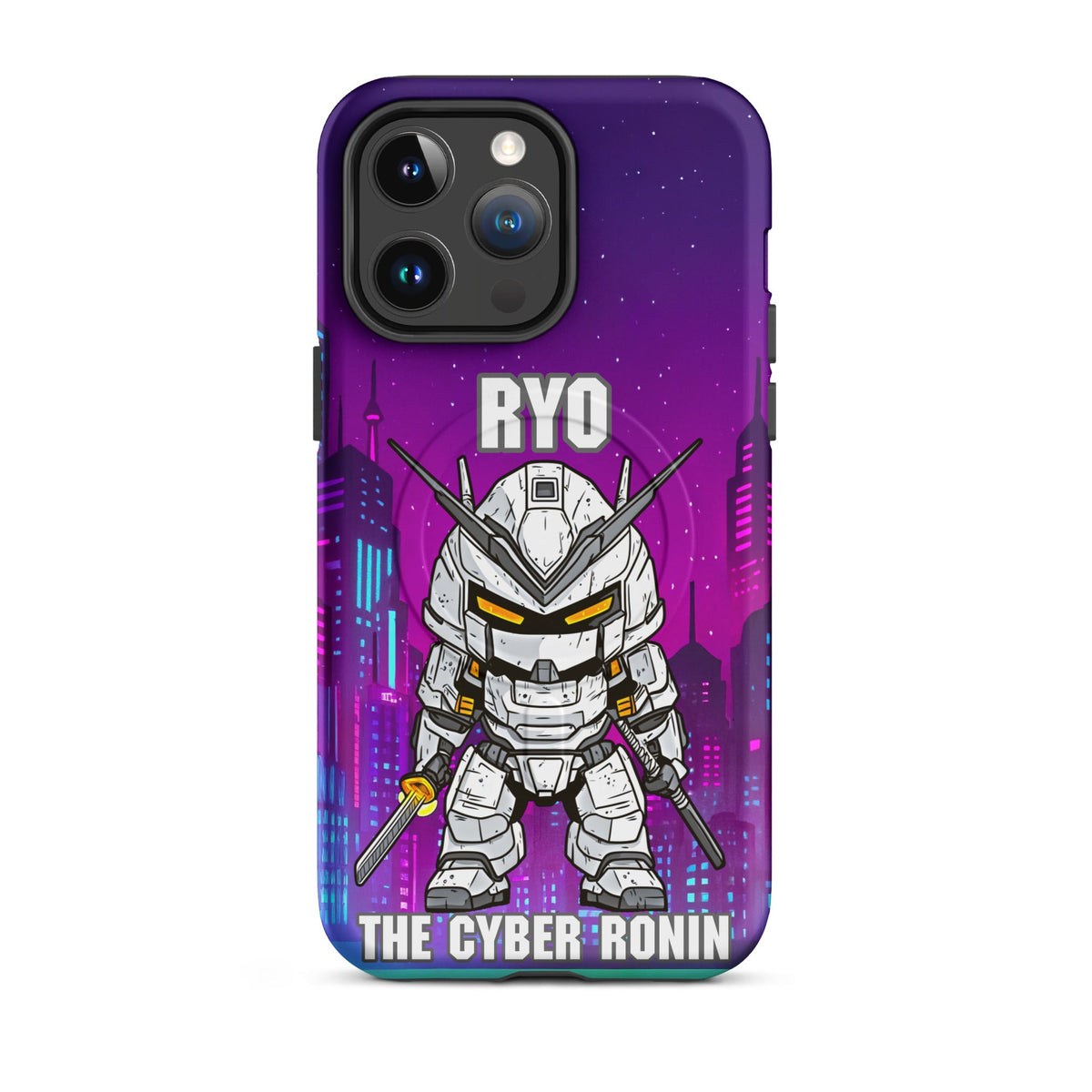 Ryo the Cyber Ronin - MagSafe Tough Case for iPhones 14 to 16 - BBairt