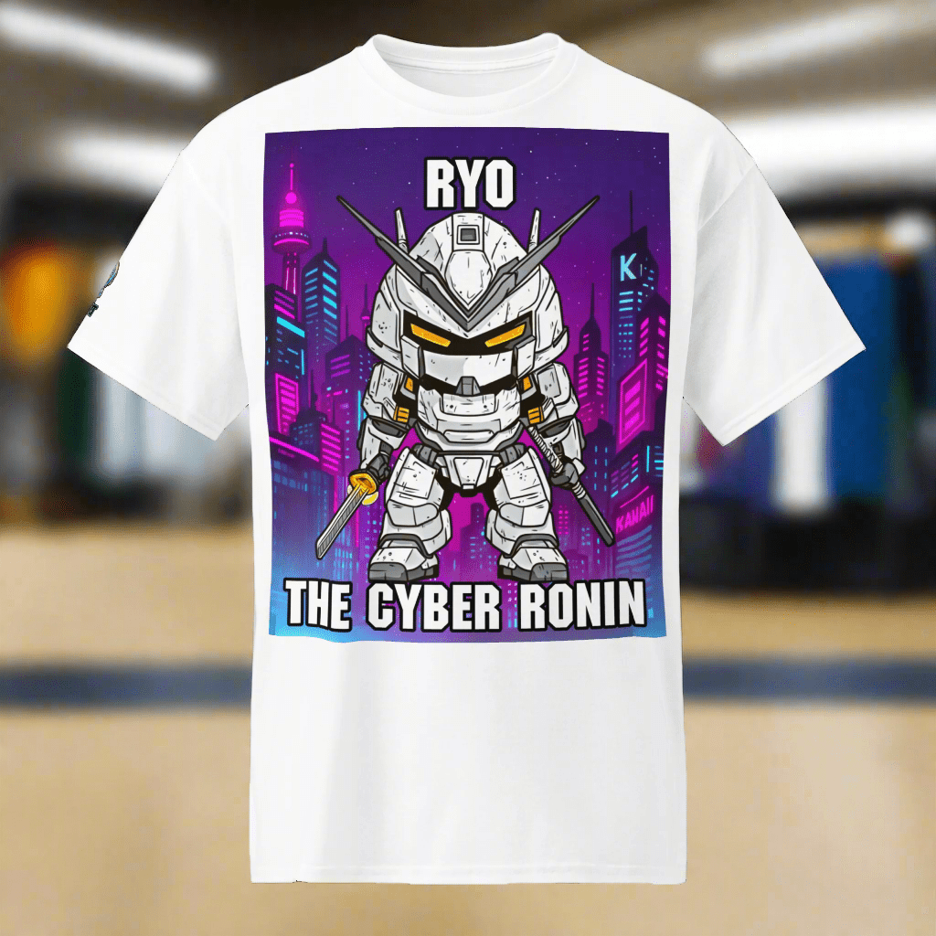 Ryo the Cyber Ronin - Unisex DryBlend T-Shirt - BBairt