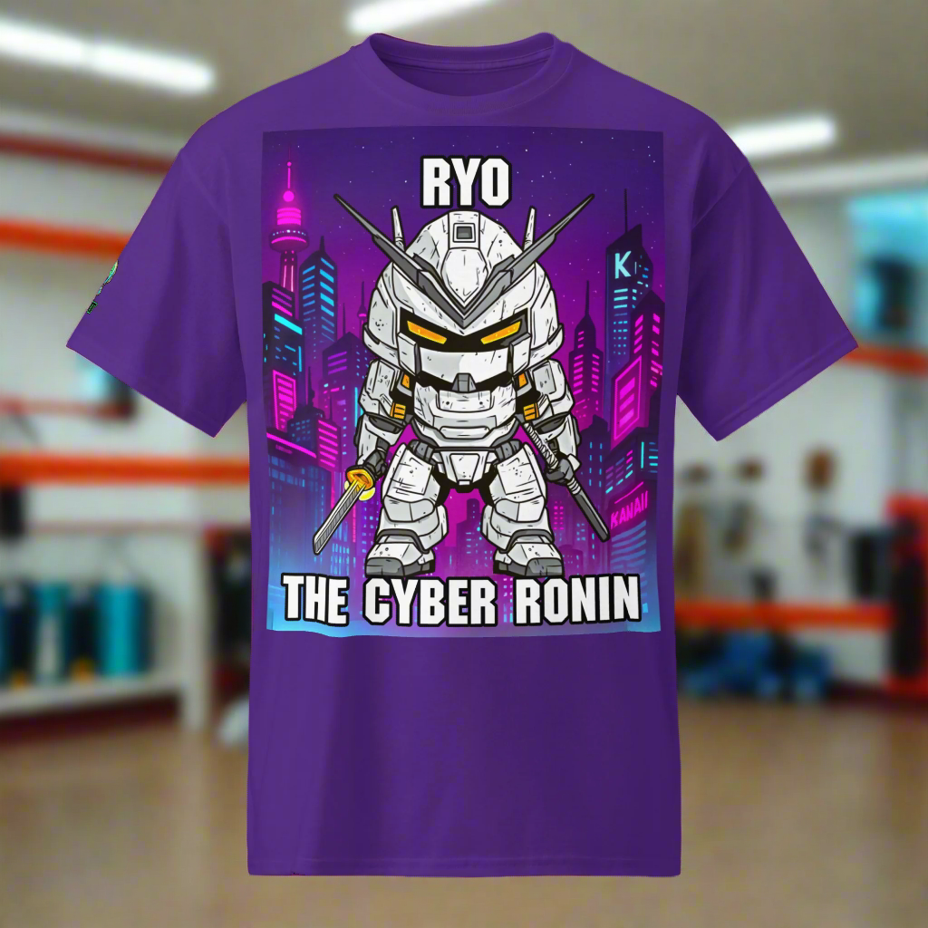 Ryo the Cyber Ronin - Unisex DryBlend T-Shirt - BBairt