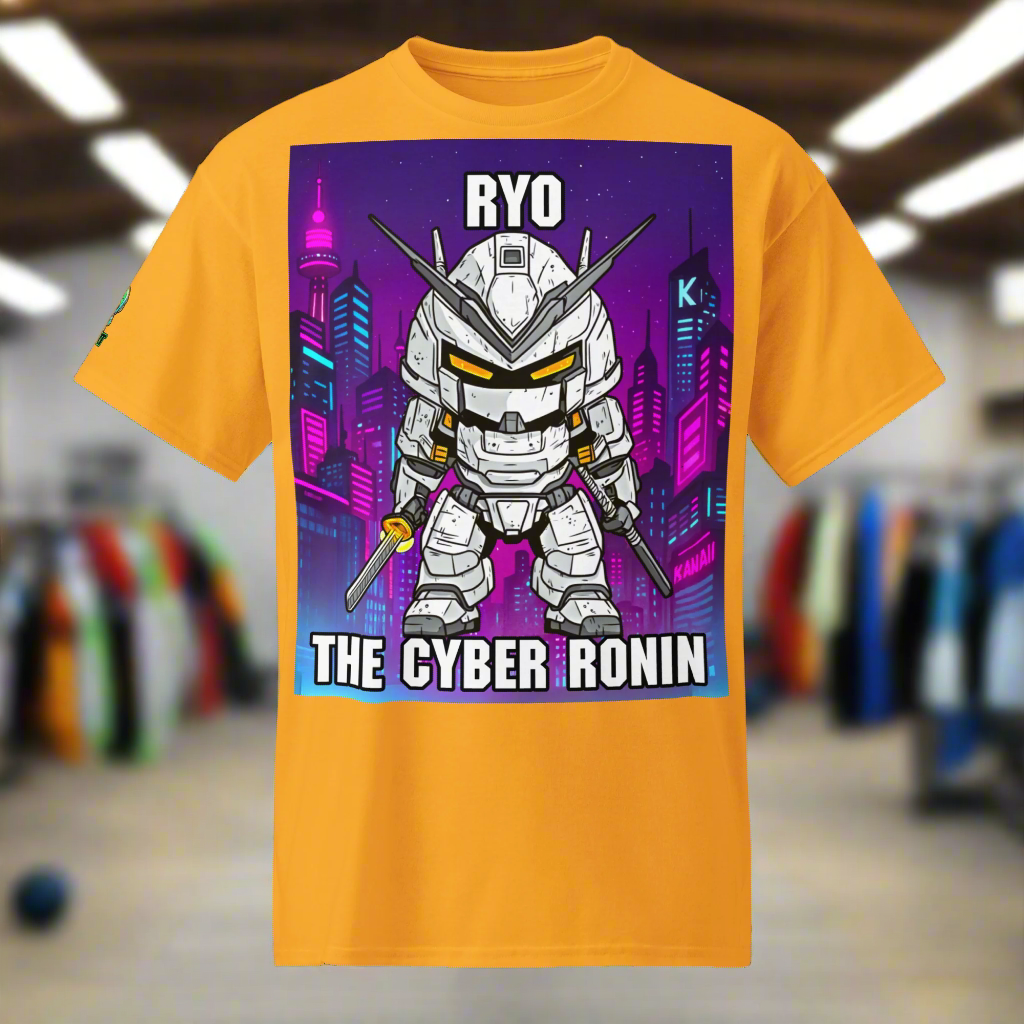 Ryo the Cyber Ronin - Unisex DryBlend T-Shirt - BBairt