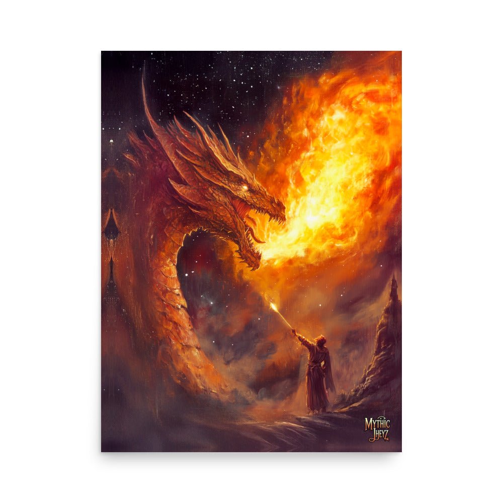 Saint George's Inferno Photo Paper Poster - Mythic Jheyz Collection - BBairt