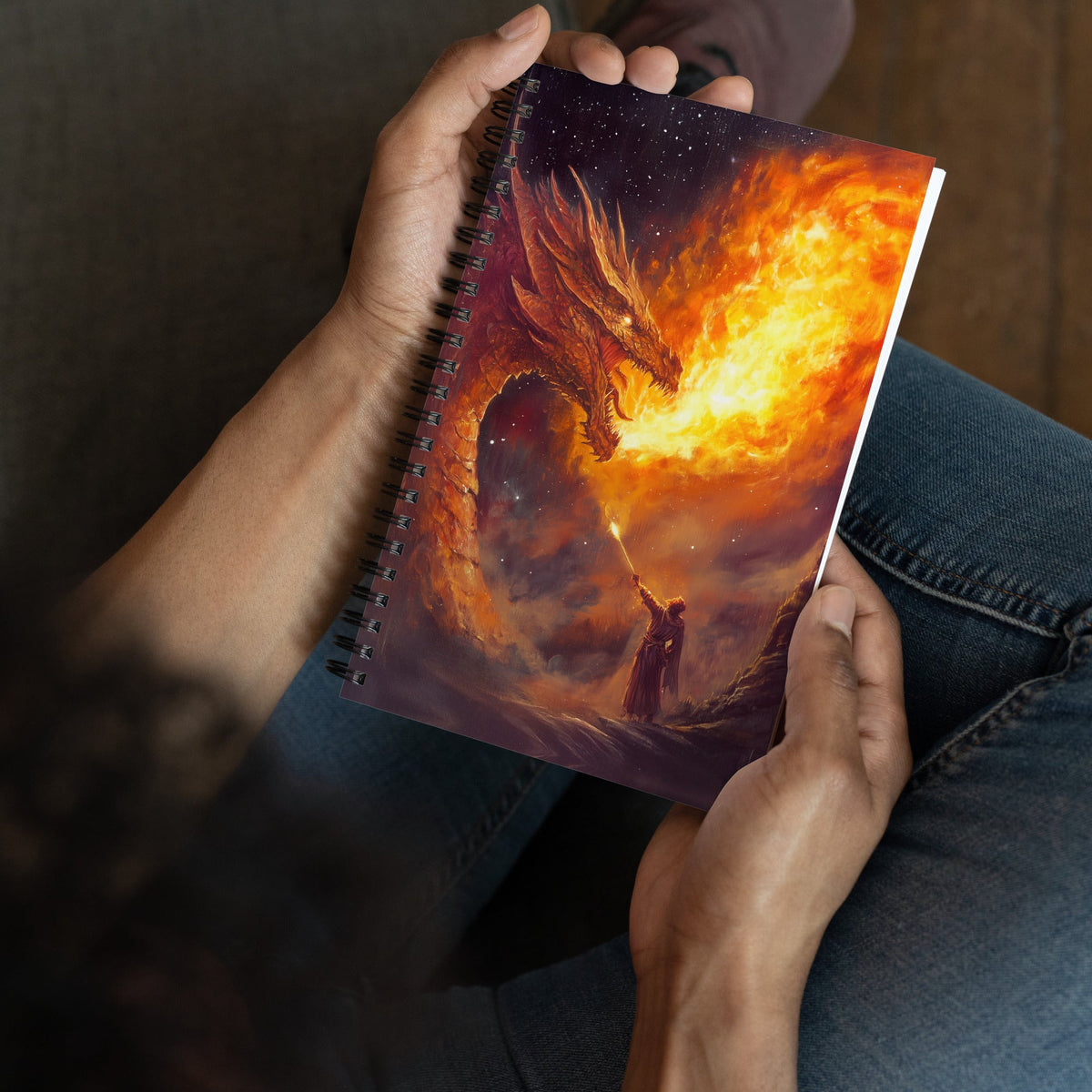 Saint George's Inferno Spiral Notebook - Mythic Jheyz Collection - BBairt
