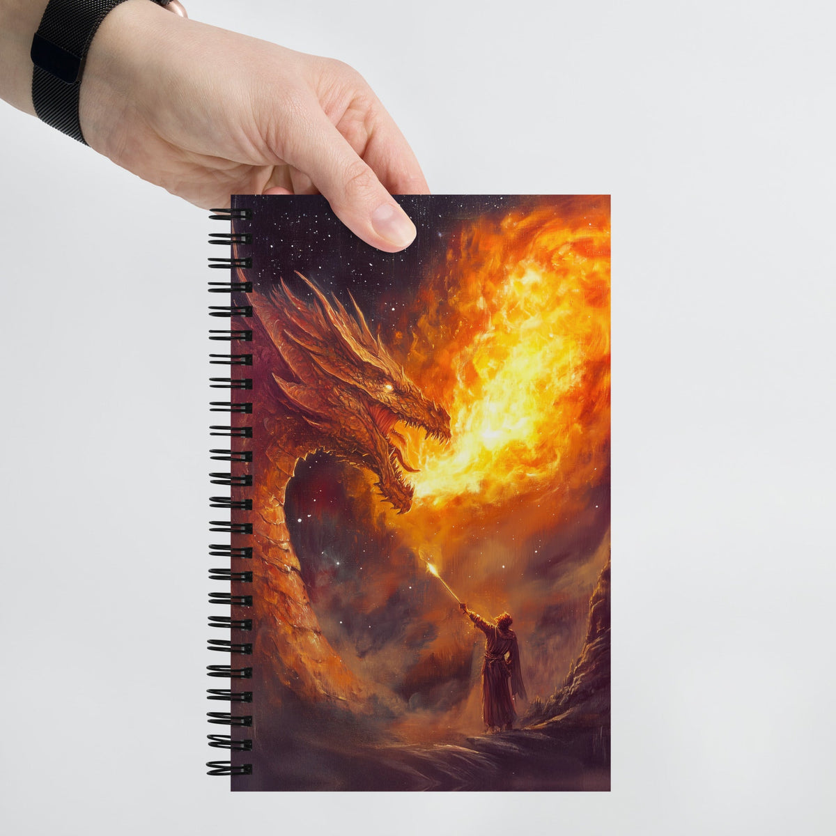 Saint George's Inferno Spiral Notebook - Mythic Jheyz Collection - BBairt