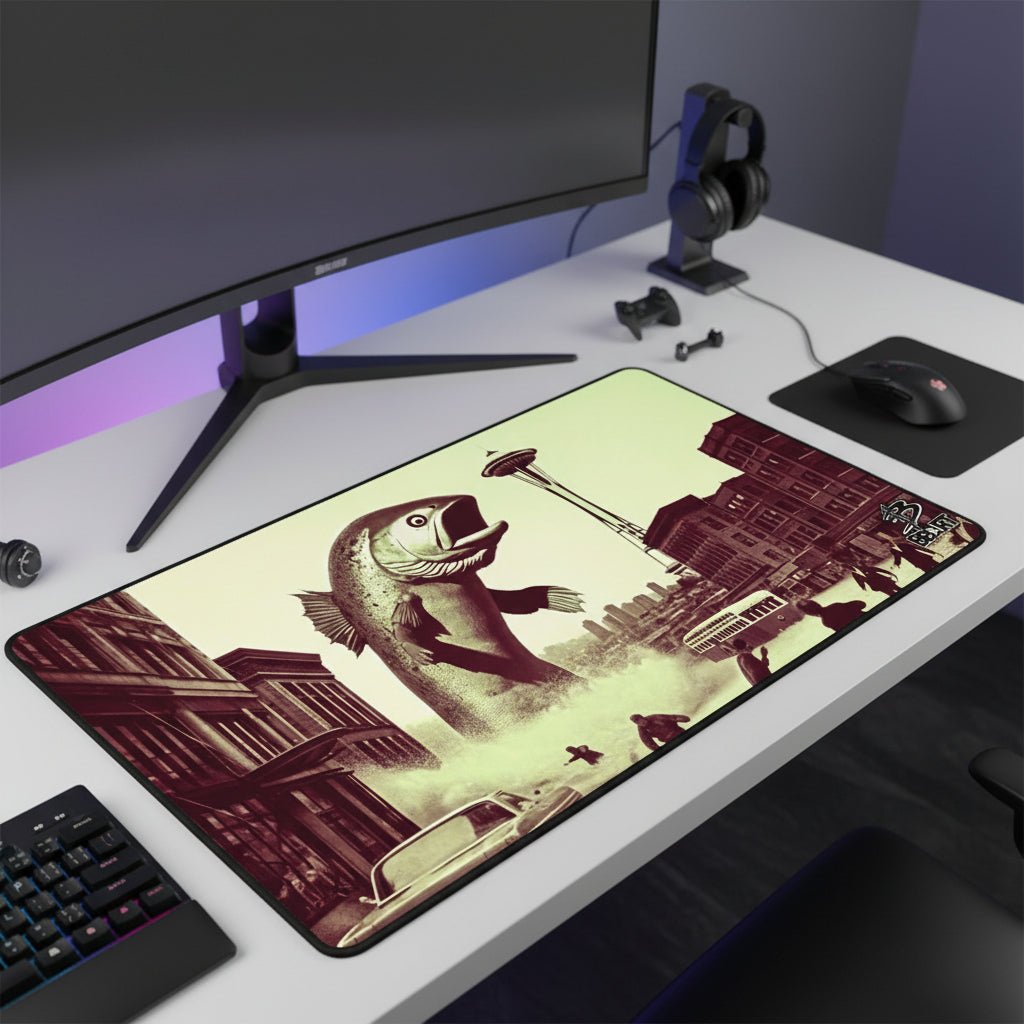 Salmon Surge in Seattle – Desk Mat - BBairt