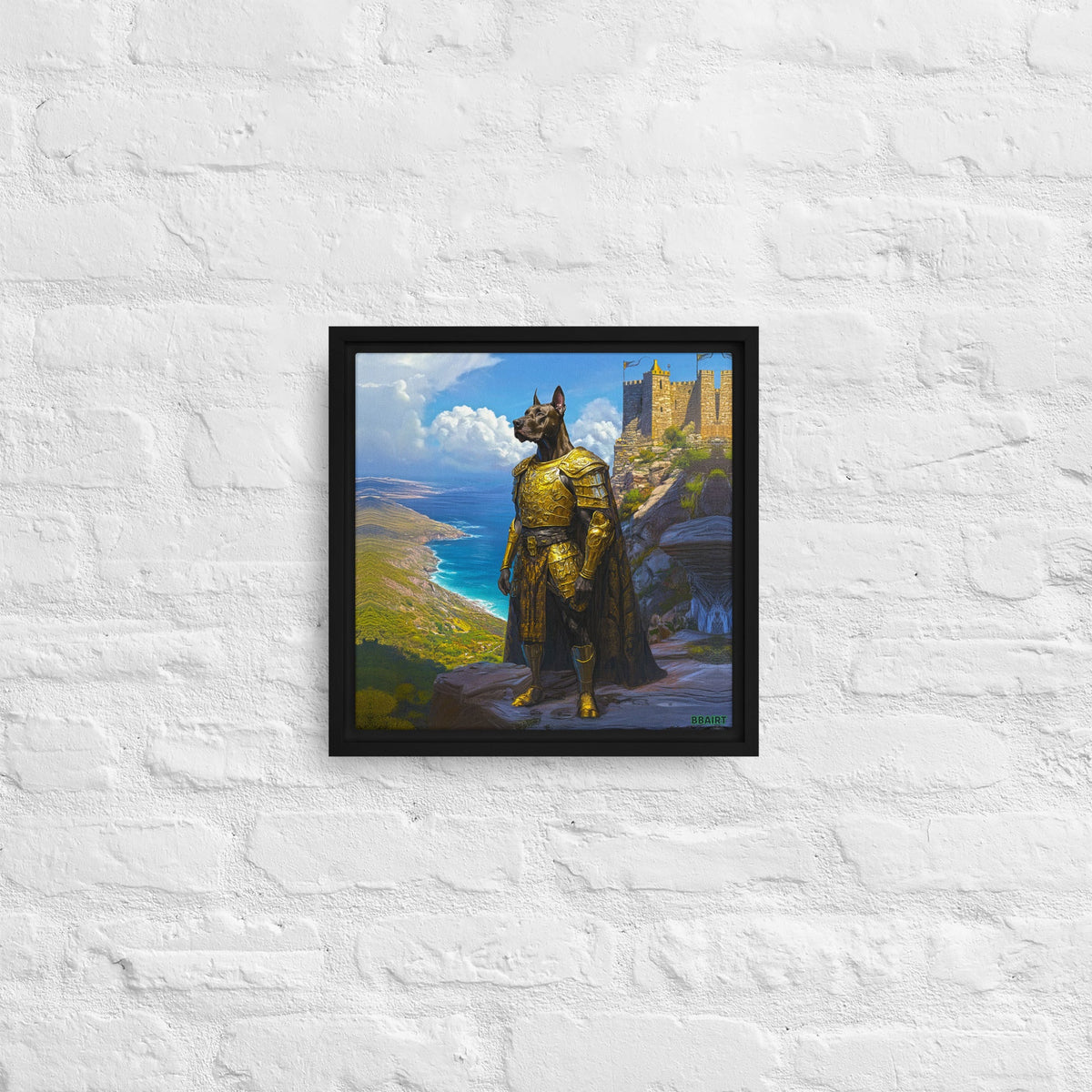 Sir Galathor – Framed Canvas Print - BBairt