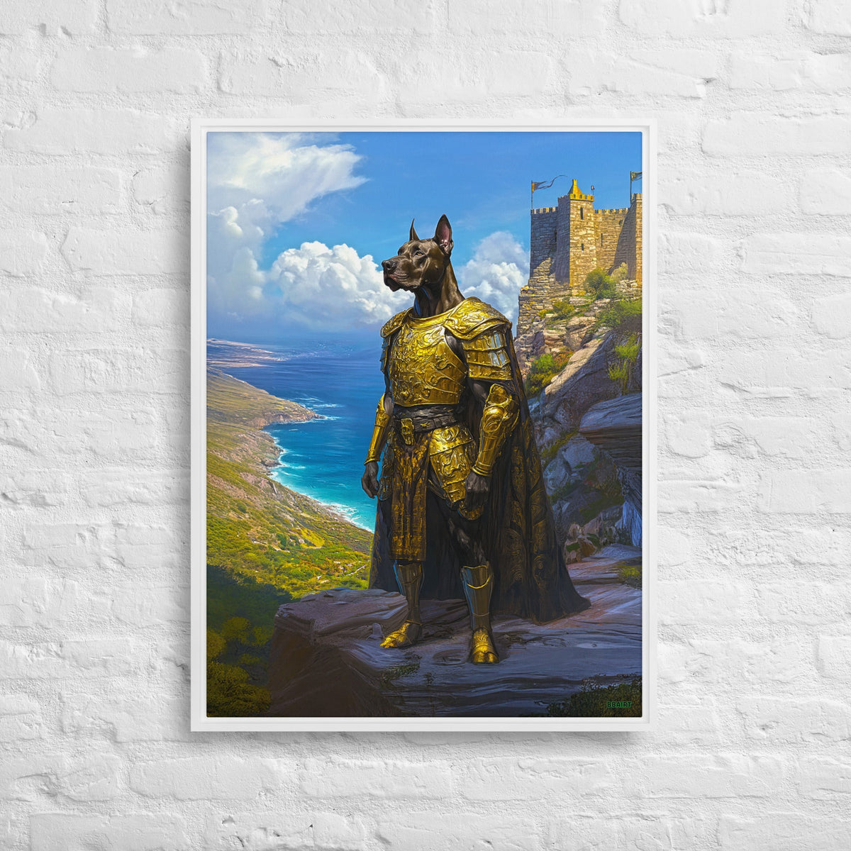 Sir Galathor – Framed Canvas Print - BBairt