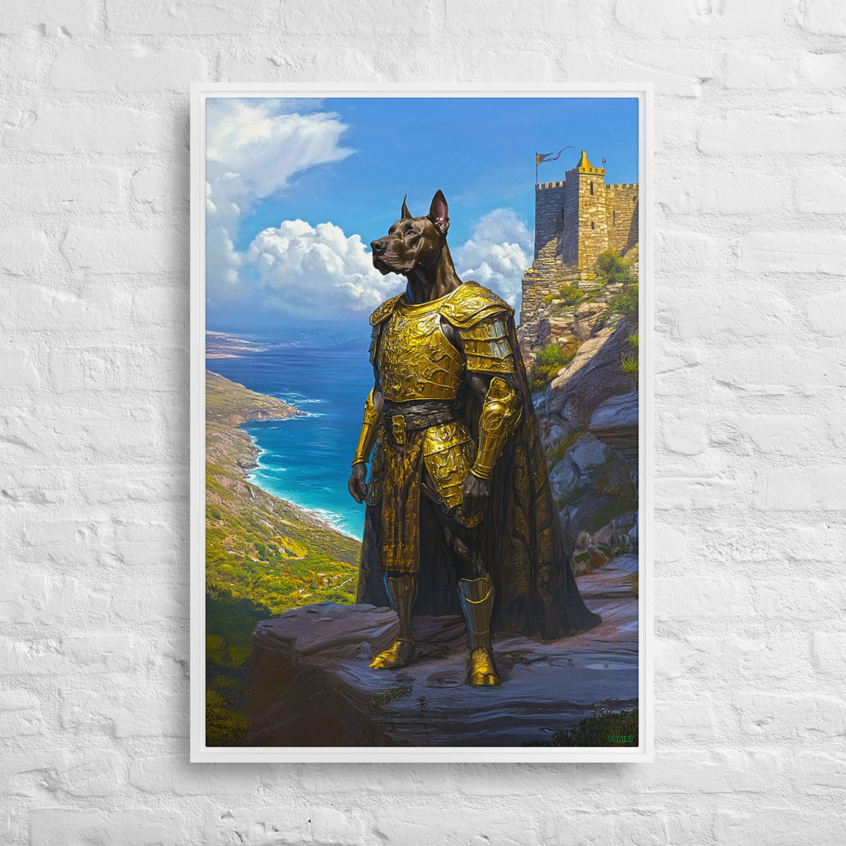 Sir Galathor – Framed Canvas Print - BBairt