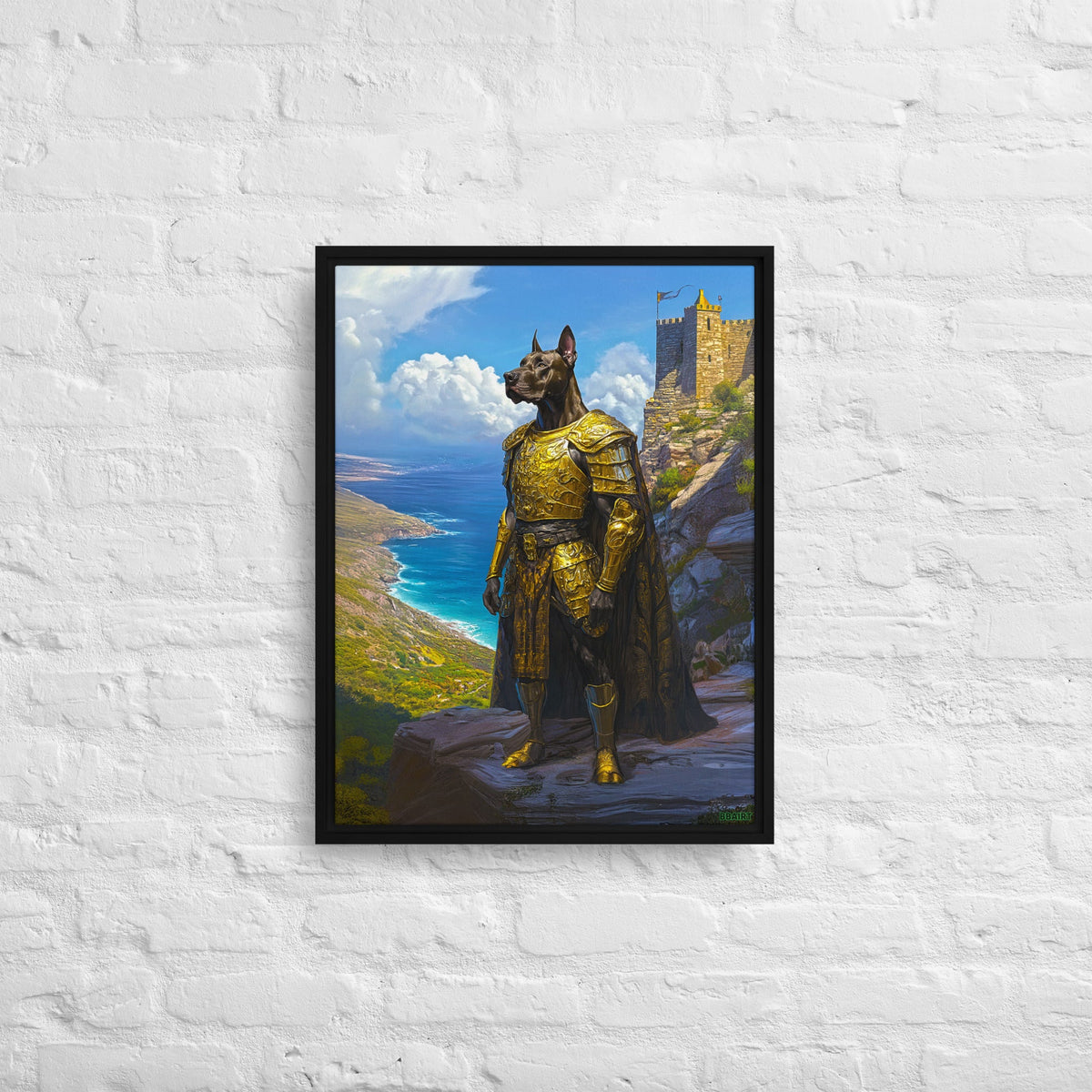 Sir Galathor – Framed Canvas Print - BBairt