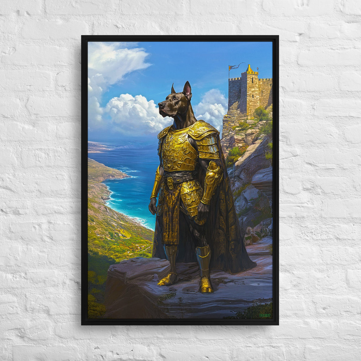 Sir Galathor – Framed Canvas Print - BBairt