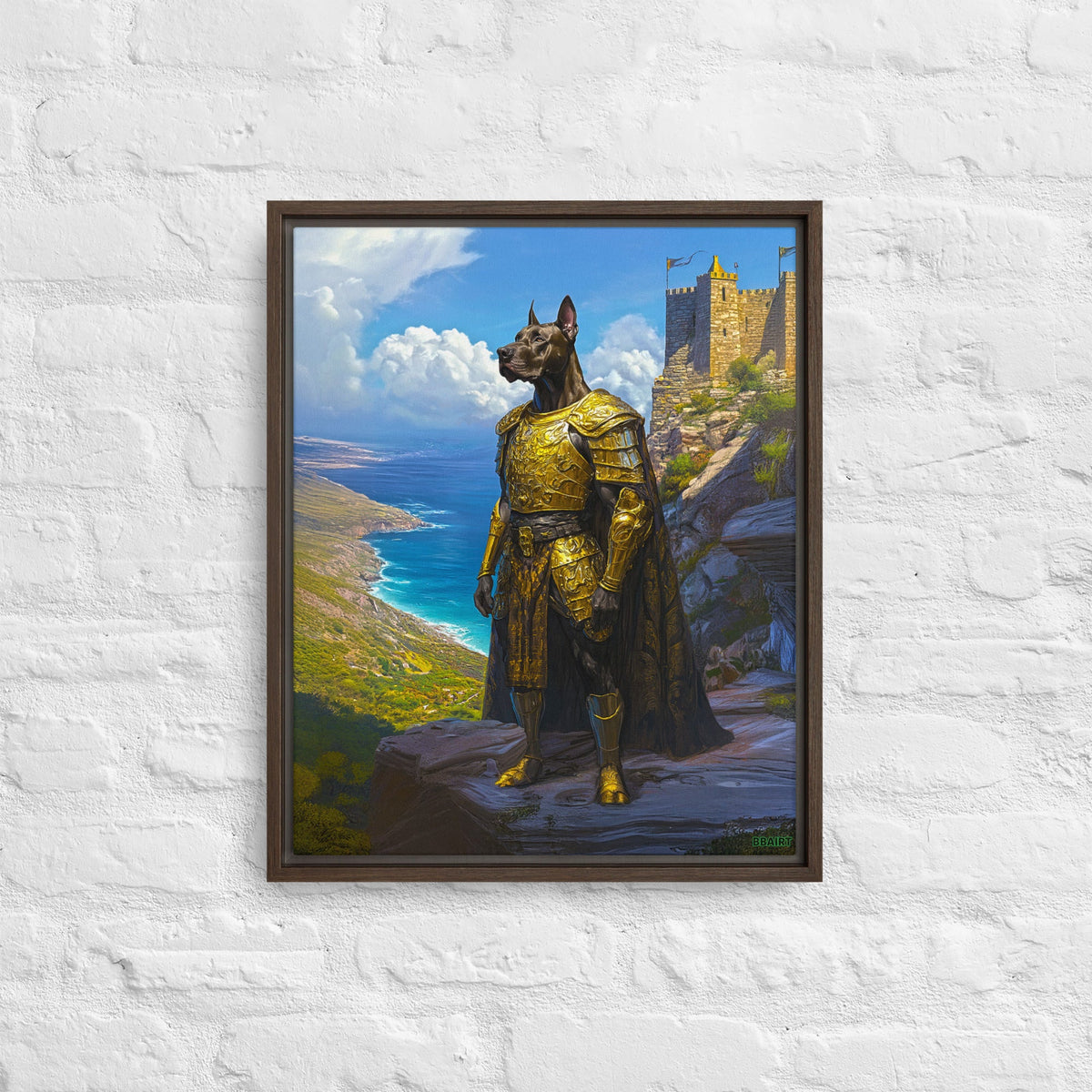 Sir Galathor – Framed Canvas Print - BBairt