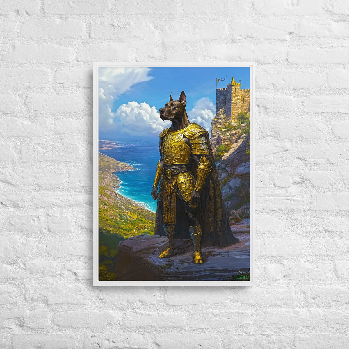 Sir Galathor – Framed Canvas Print - BBairt