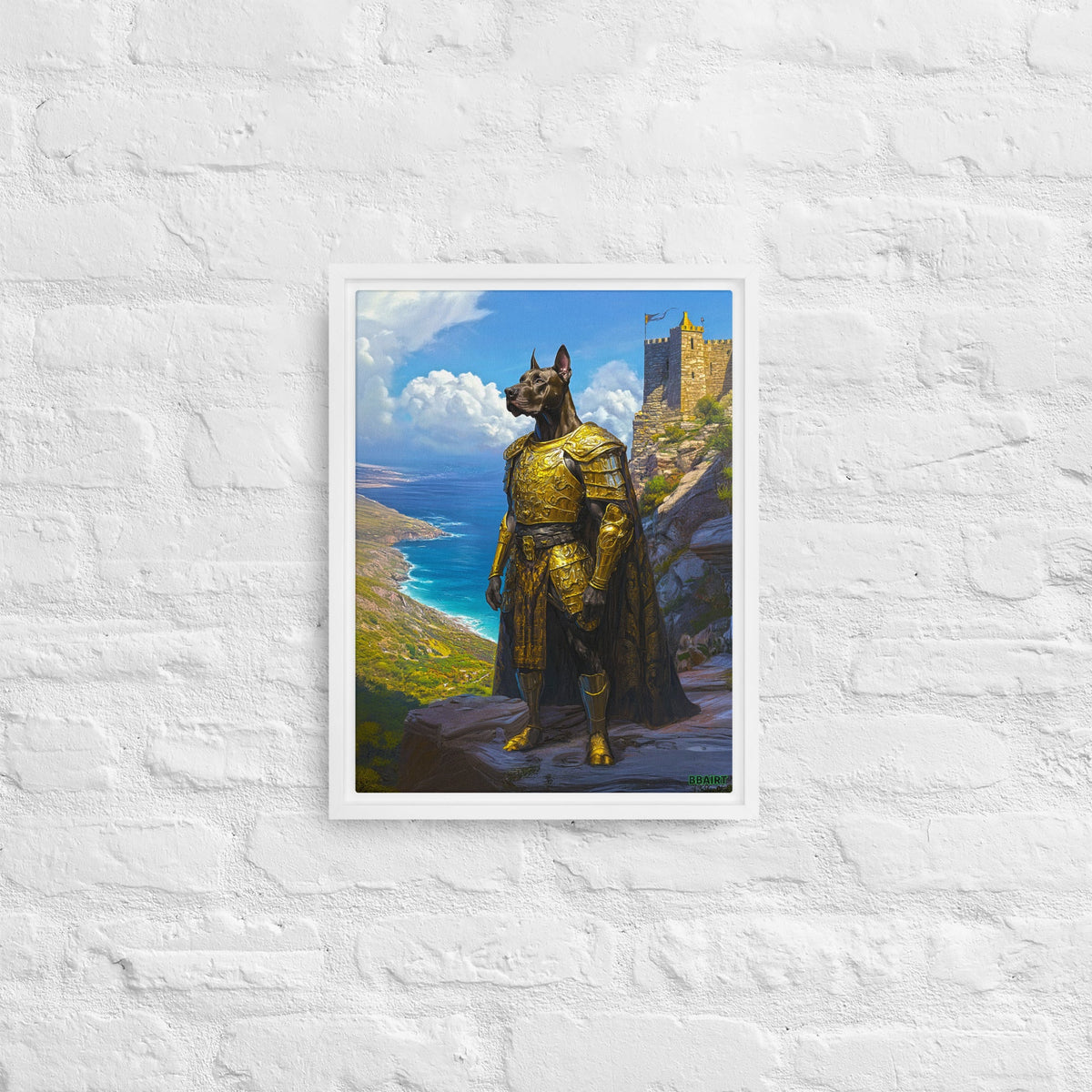 Sir Galathor – Framed Canvas Print - BBairt