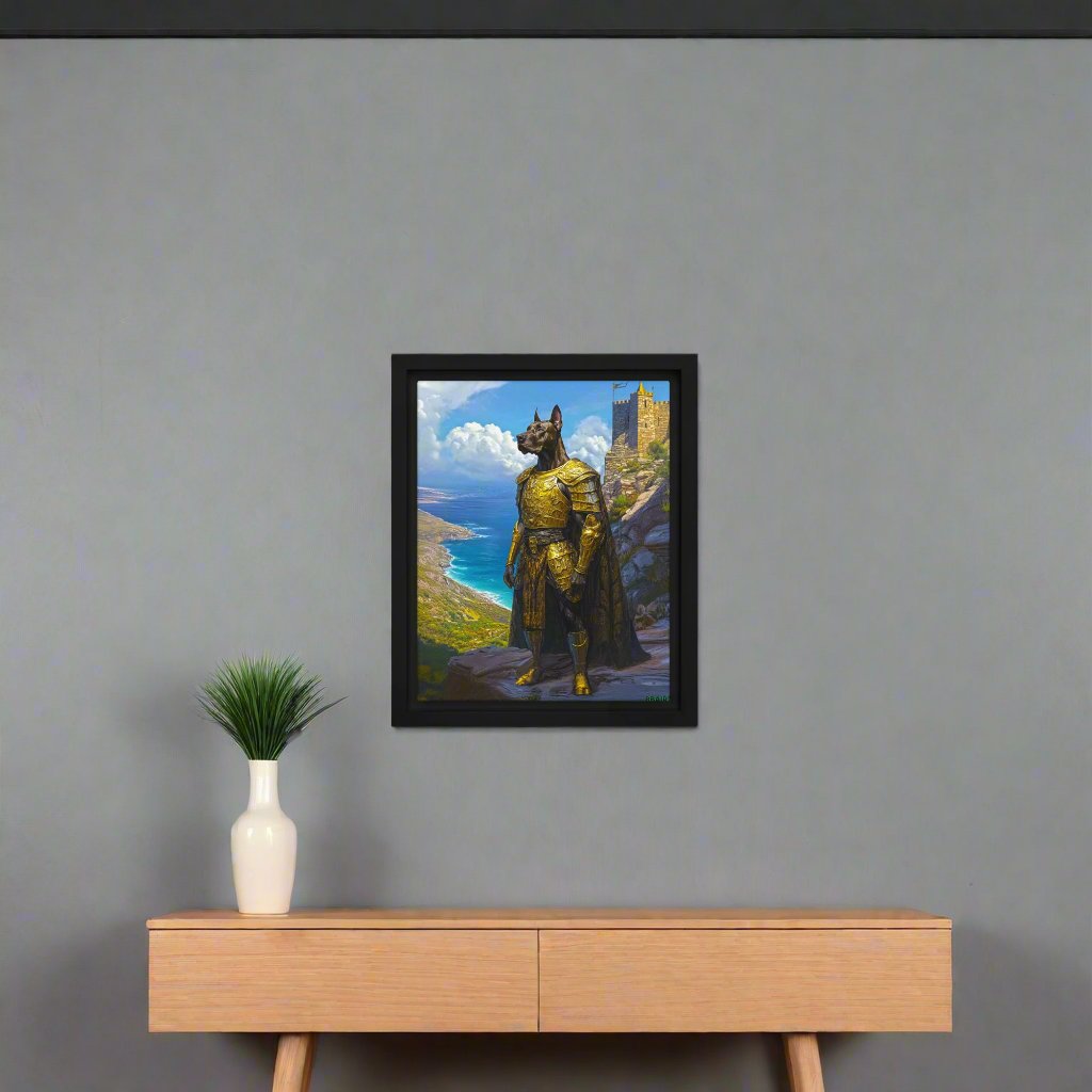 Sir Galathor – Framed Canvas Print - BBairt