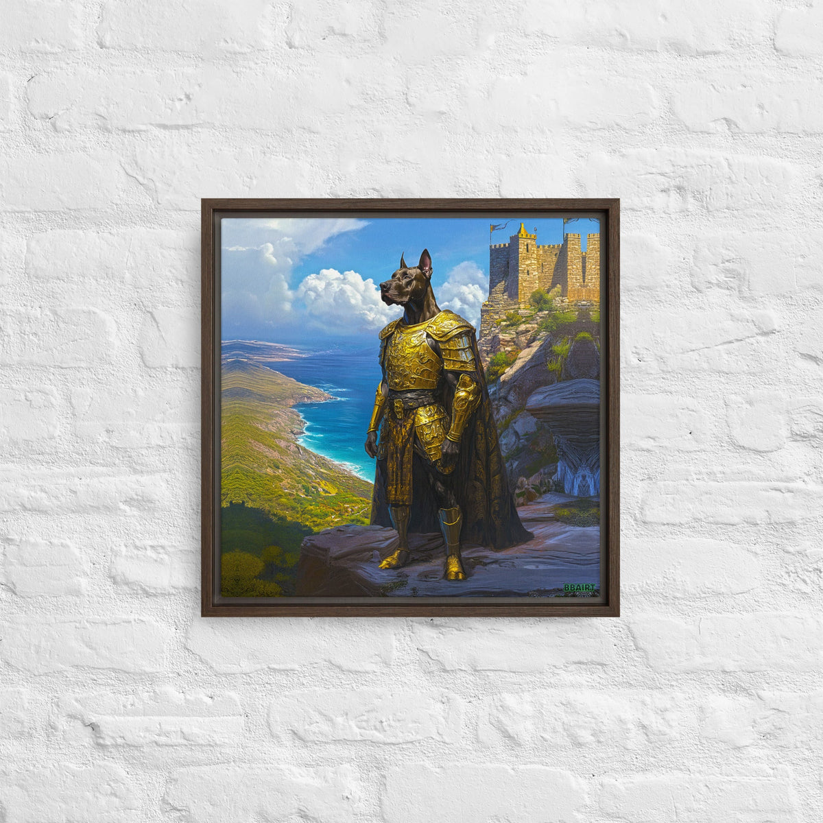 Sir Galathor – Framed Canvas Print - BBairt