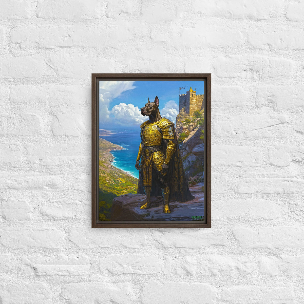 Sir Galathor – Framed Canvas Print - BBairt