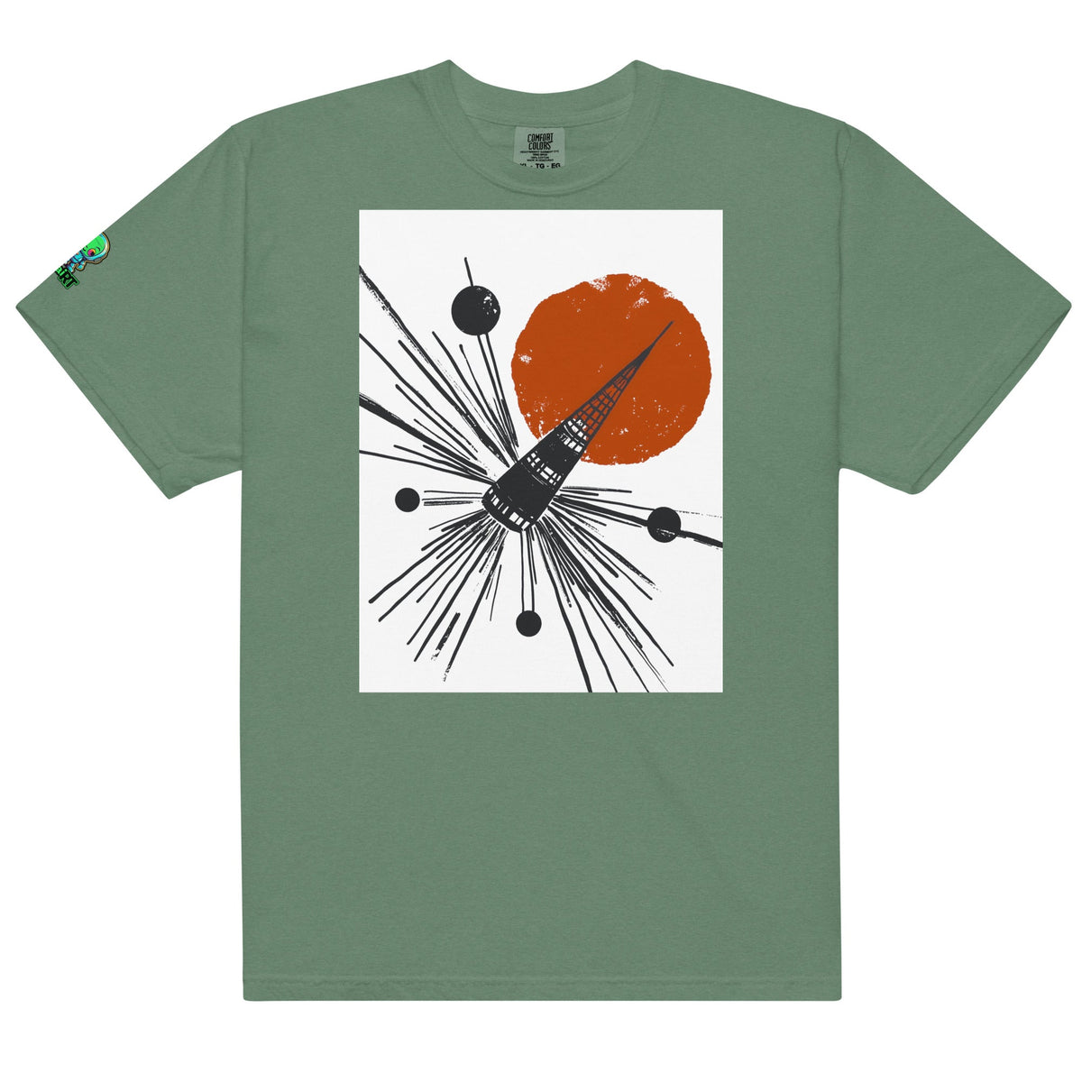 Solar Array Sentinel - Unisex garment - dyed heavyweight t-shirt - BBairt