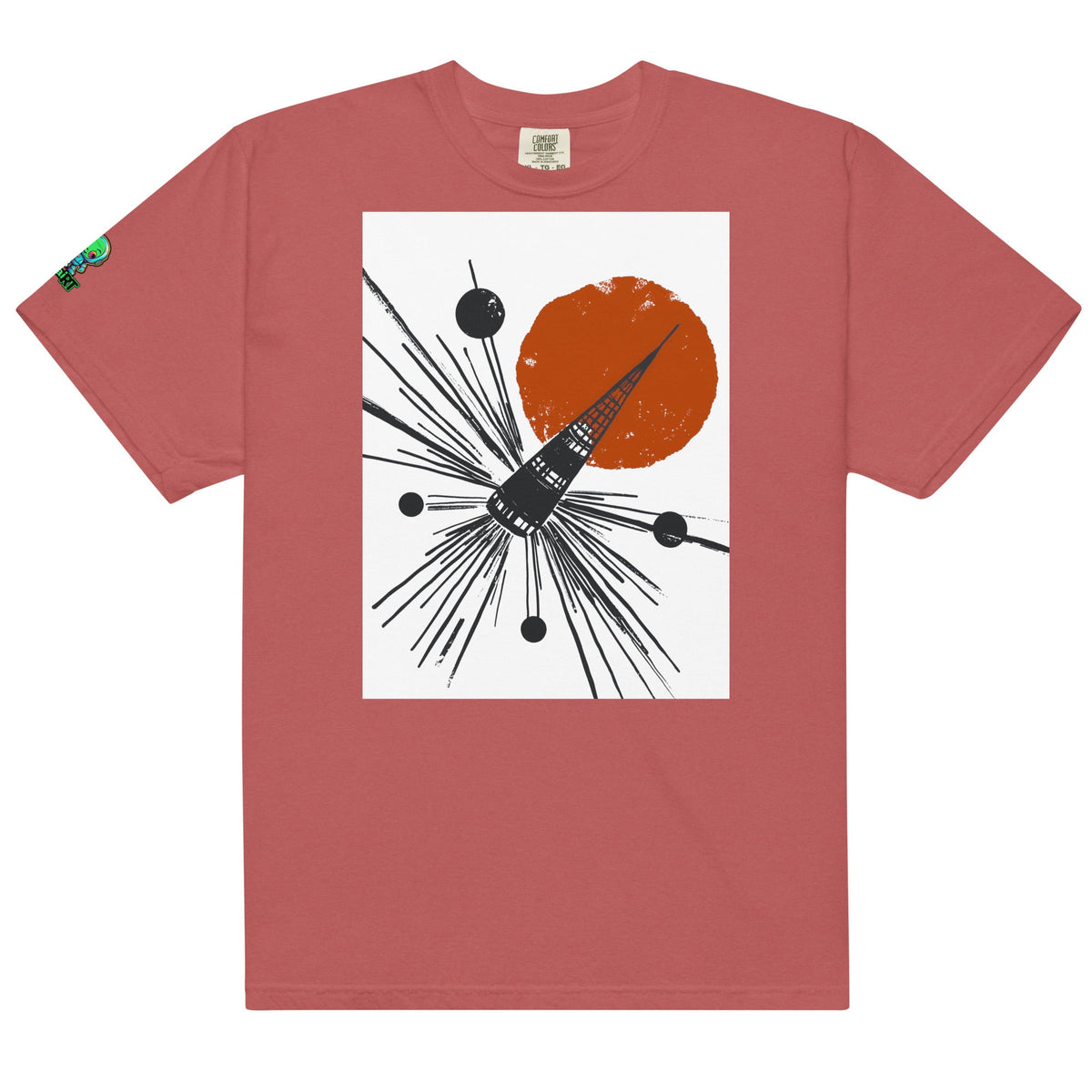 Solar Array Sentinel - Unisex garment - dyed heavyweight t-shirt - BBairt