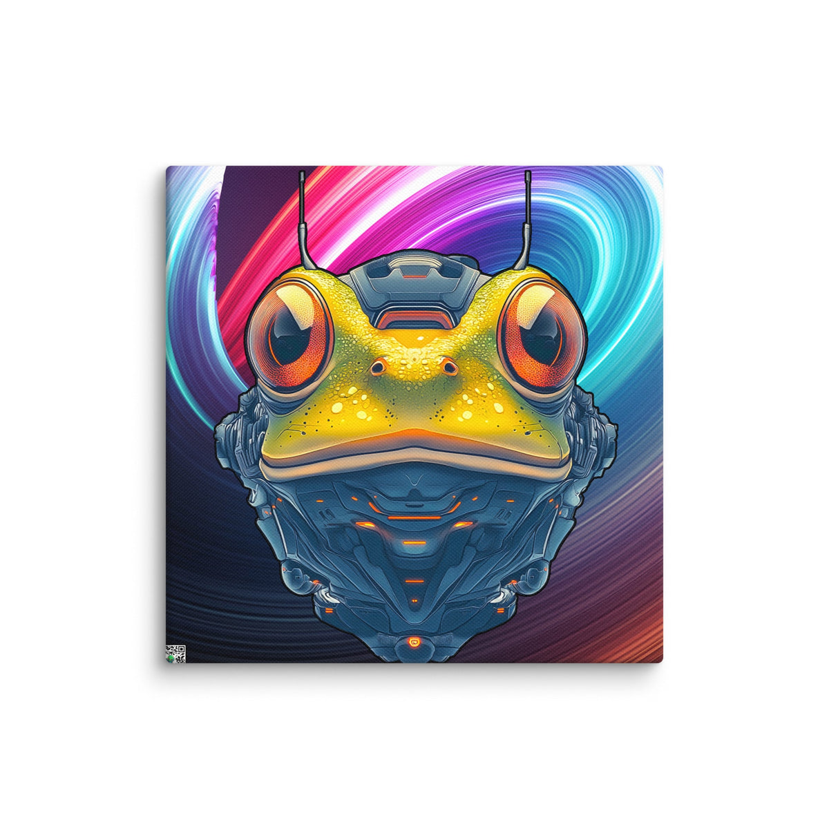 Techno Toad - Canvas Print - BBairt