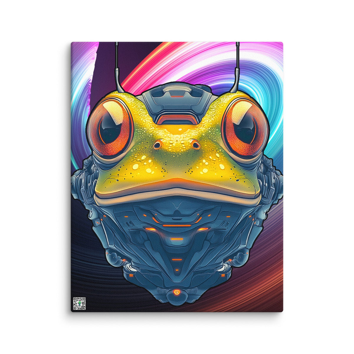 Techno Toad - Canvas Print - BBairt