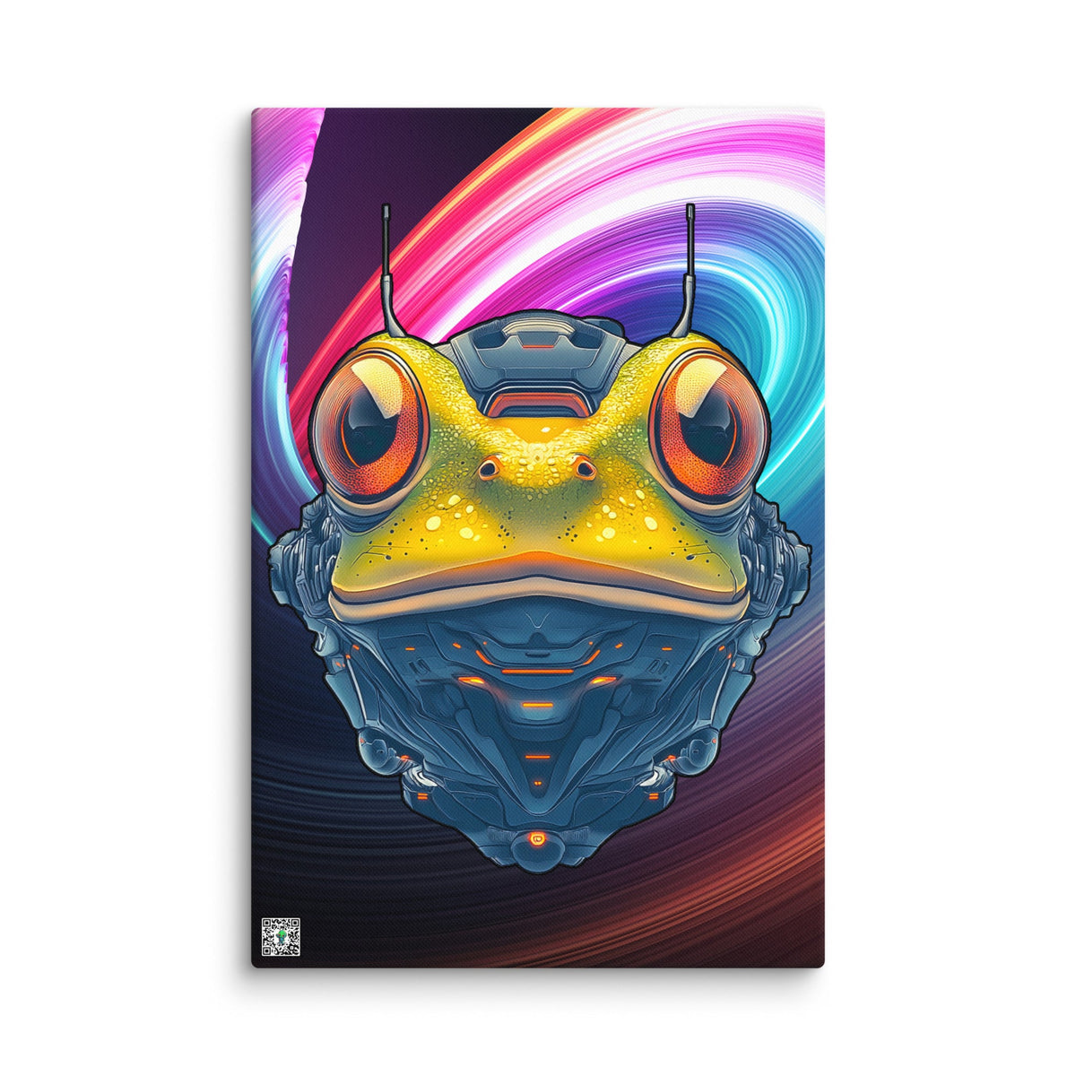 Techno Toad - Canvas Print - BBairt
