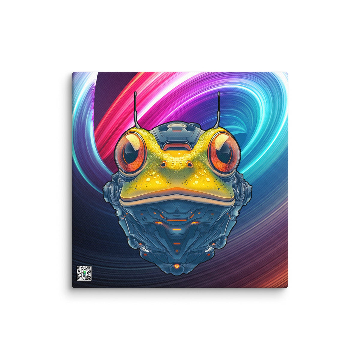 Techno Toad - Canvas Print - BBairt