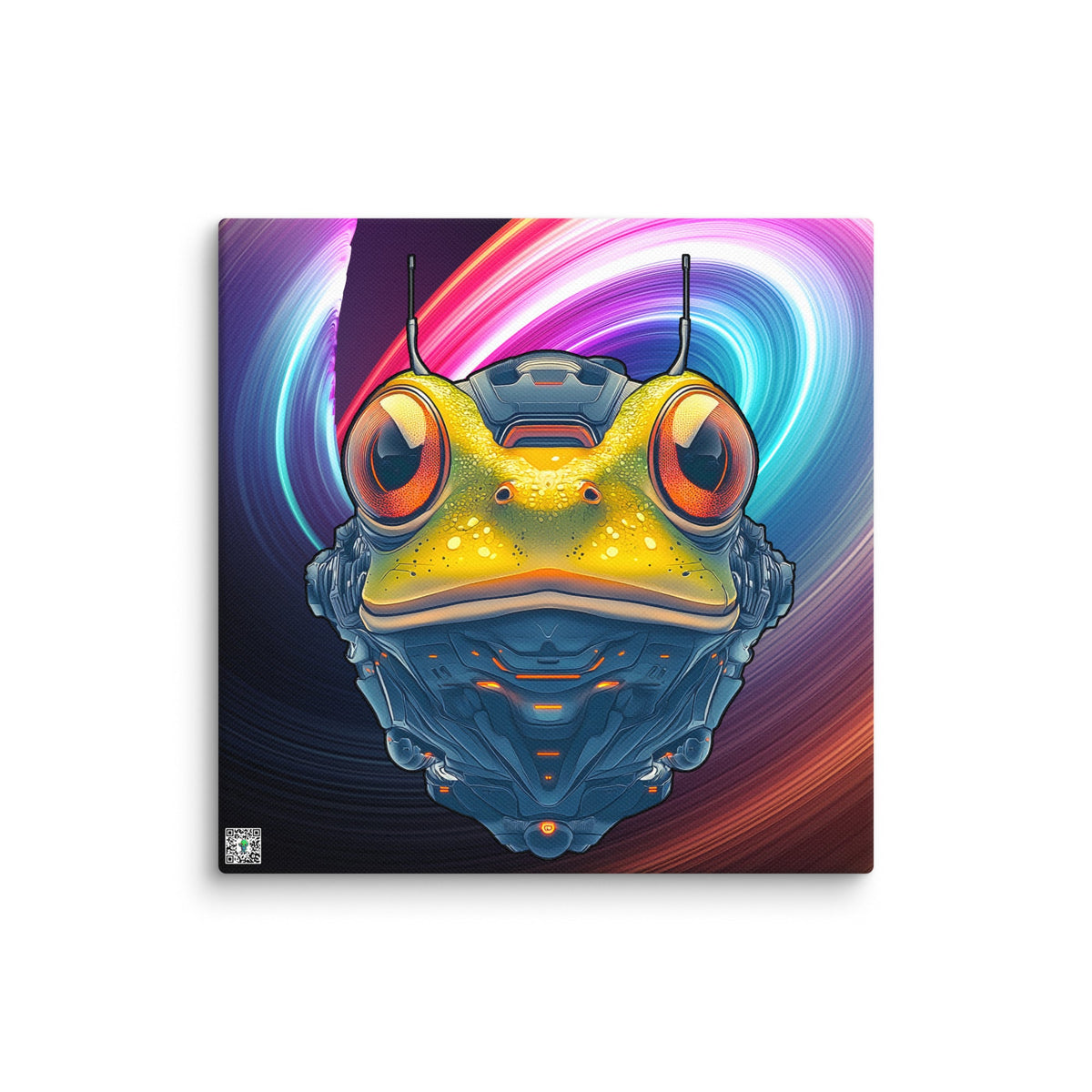 Techno Toad - Canvas Print - BBairt