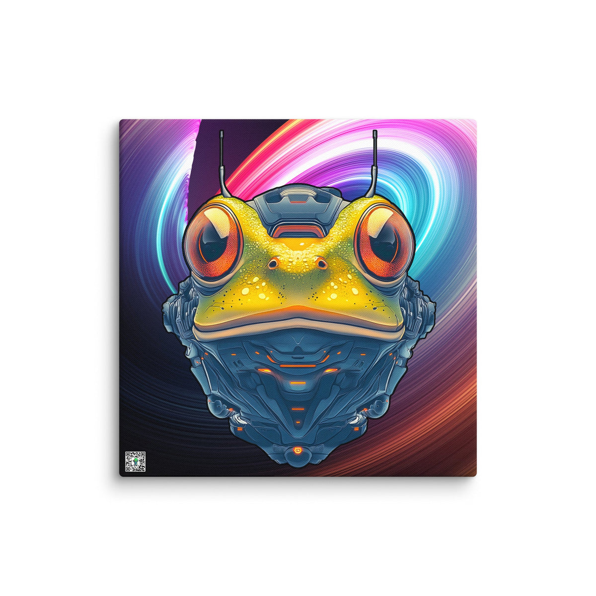 Techno Toad - Canvas Print - BBairt