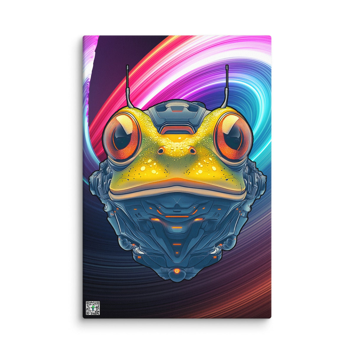 Techno Toad - Canvas Print - BBairt