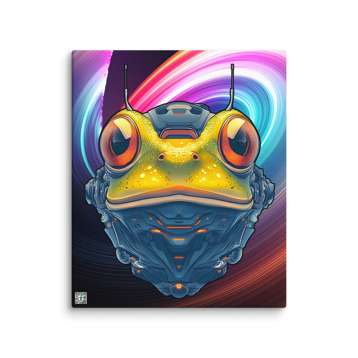Techno Toad - Canvas Print - BBairt