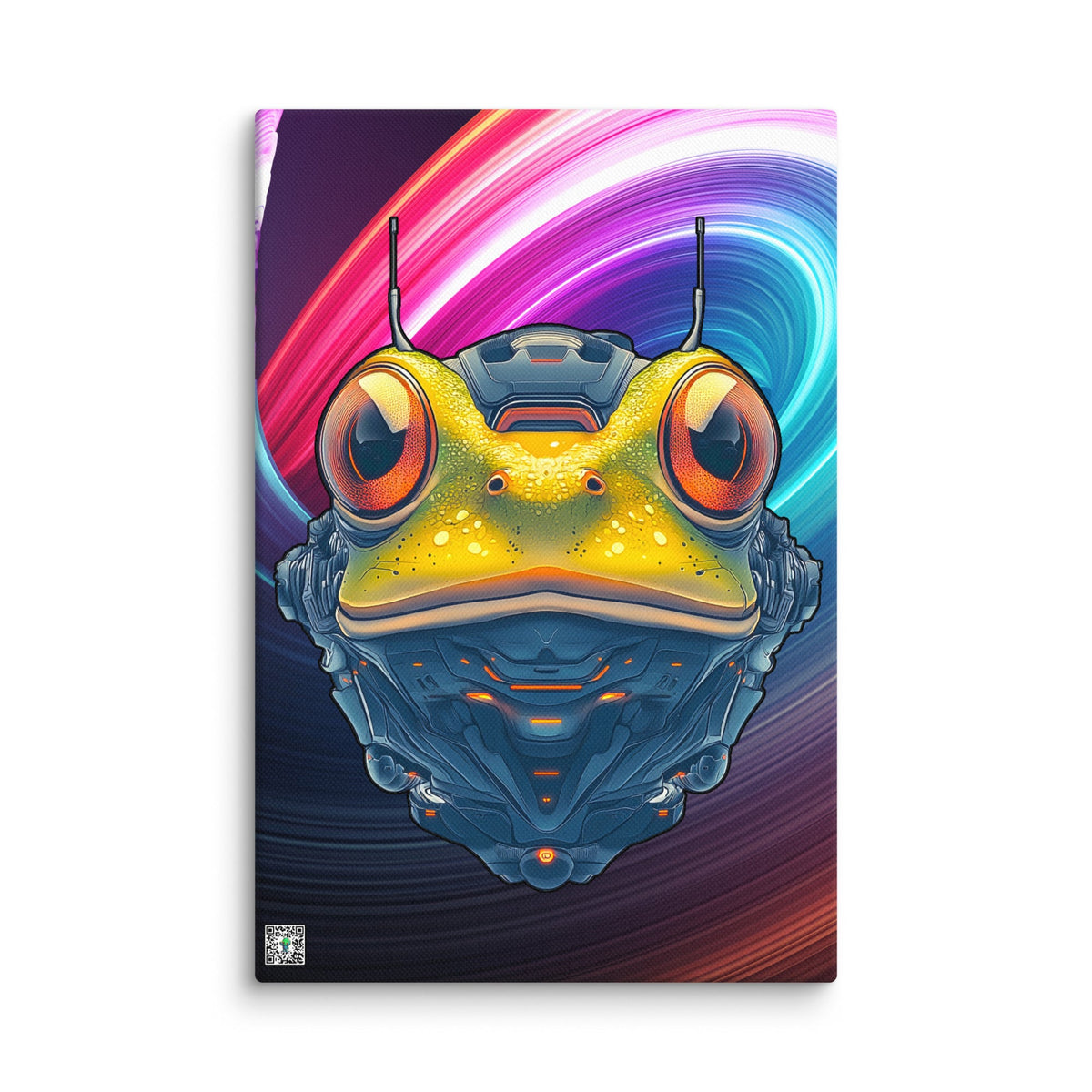 Techno Toad - Canvas Print - BBairt