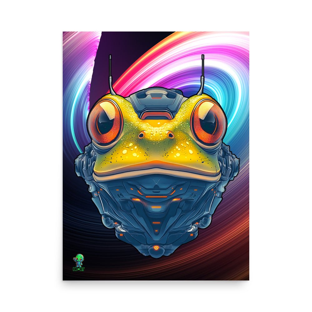Techno Toad - Photo paper poster - BBairt